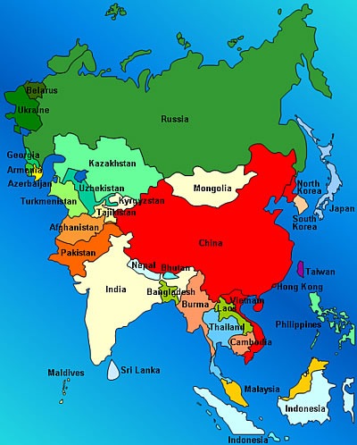 Map of ASIA