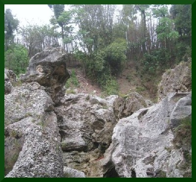 First photo in a series of seven, of China's wonderful ' rock-scapes.'