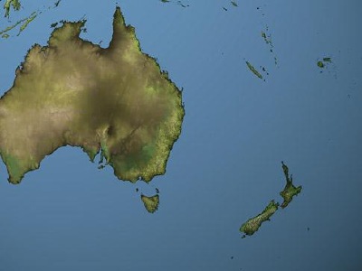 Map of Australasia