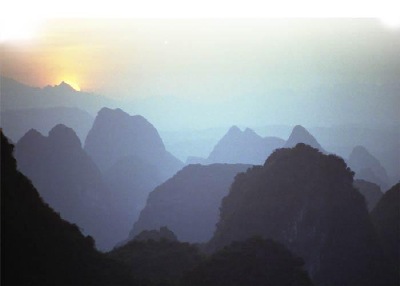 China mountain scene.