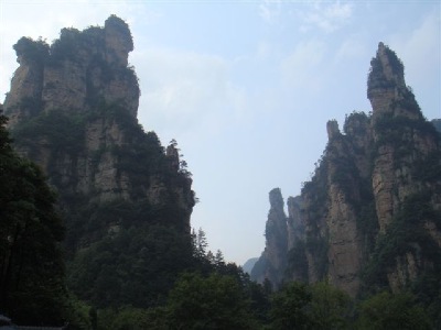 Awe inspiring Zhangjiajie Mountains in Hunan Province, photographed by good friend Shu Zheng Xu.