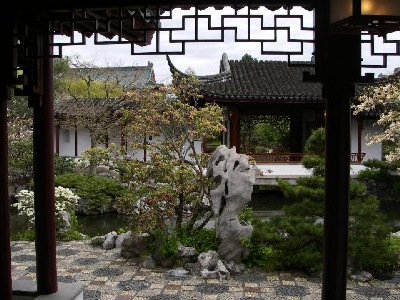 View Framed in the Dr. Sun Yat-Sen Classical Chinese Garden, Vancouver, BC