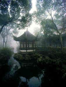 Gardens Pavilion over water