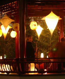 Lanterns in the Dr. Sun Yat-Sen Classical Chinese Garden, Vancouver, BC.
