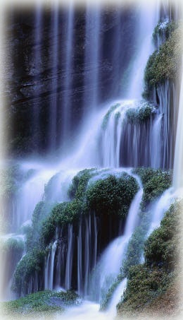 Hanging cliff and waterfall for inspiration
