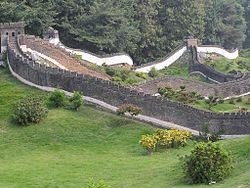The Great Wall - ' diminutive,' in the Splendid China, of Shenzhen.