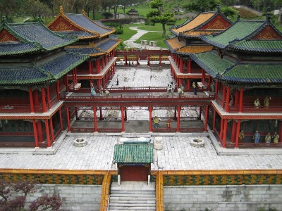 Such amazing attention to detail in these diminutive pavilion replicas of Splendid China, in Shenzhen.