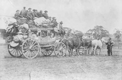 1860's Chinese gold miners setting out for the fields