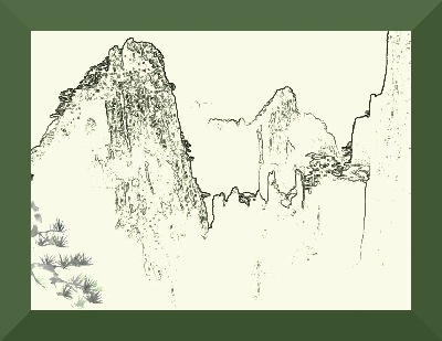 Huangshan pine imaged