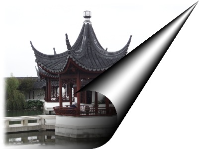 The ' Heart of Lake Pond Pavilion,' in the Dunedin Chinese Garden " Lan Yuan."