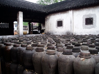 A Chinese wine production unit.