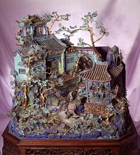 Another view of a miniature Chinese garden landscape